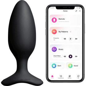LOVENSE Hush 2 Vibrating Butt Plug, Silicone Anal Vibrator with Remote Control (size: 1.75 in)